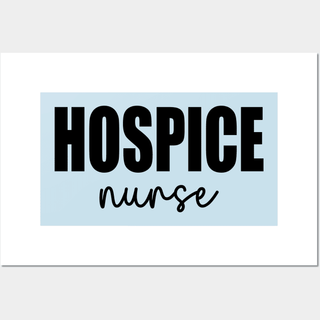 Retro Hospice Nurse Print For Nursing Student Hospice Nurse Wall Art by WildFoxFarmCo